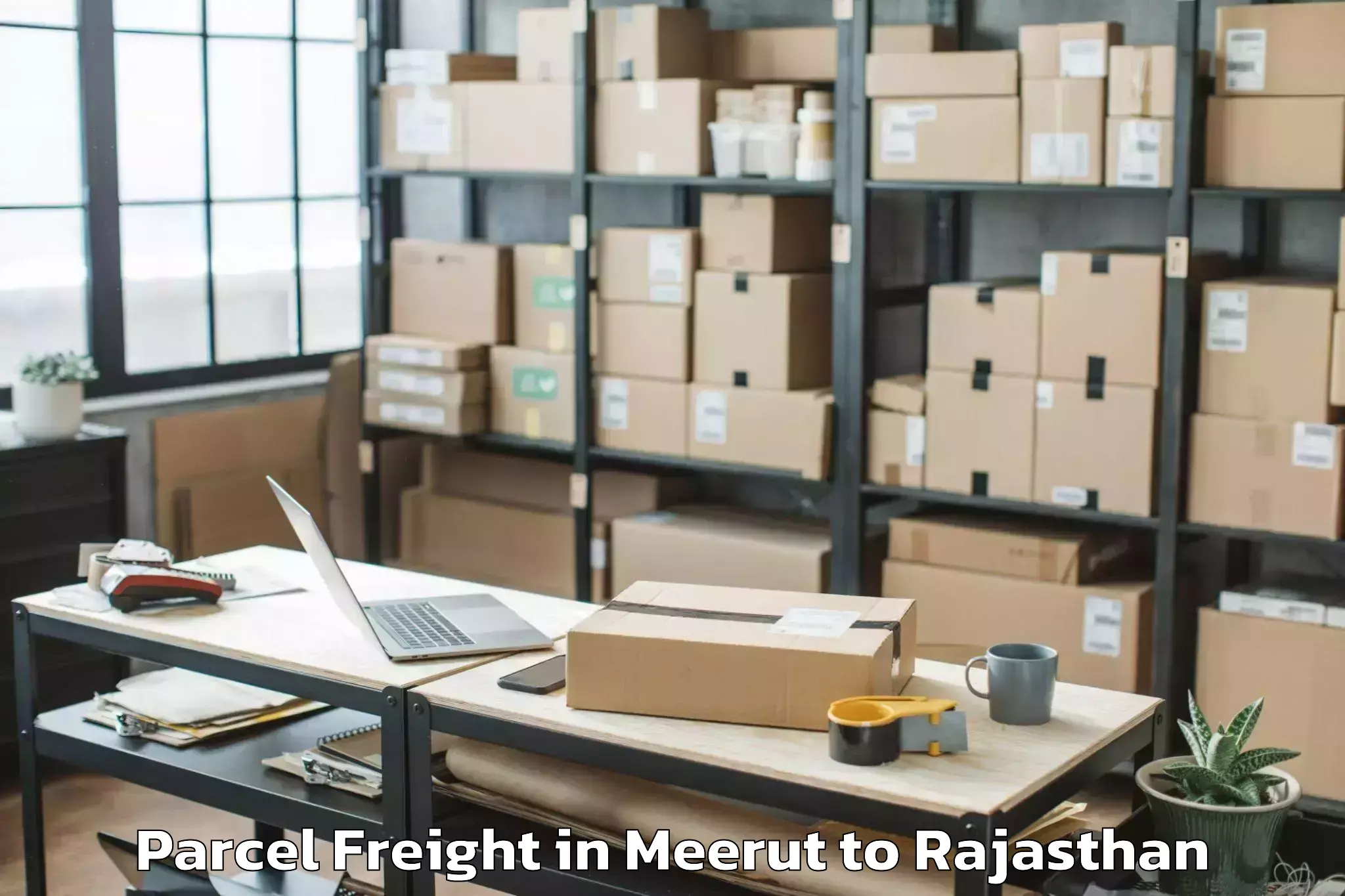 Discover Meerut to Luni Parcel Freight